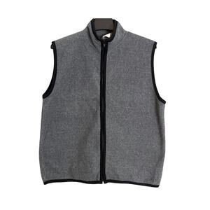 Vintage South Mountain Gray Fleece Vest Full Zip Gorpcore Hiking Womens Large